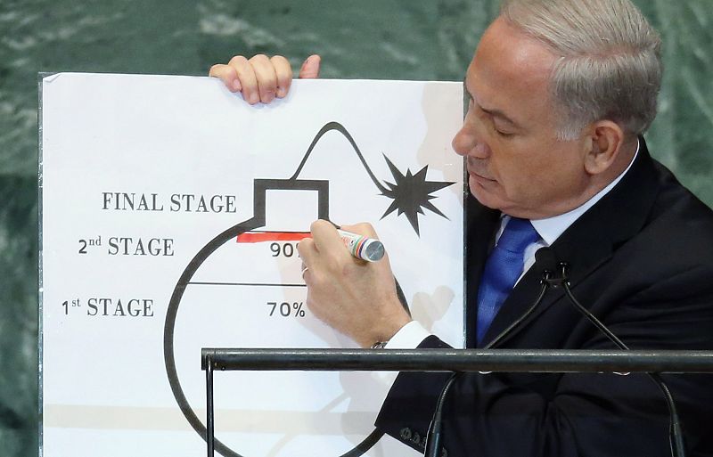 Netanyahu ha pedido que se marquen "líneas rojas" a Irán para que cese su programa nuclear