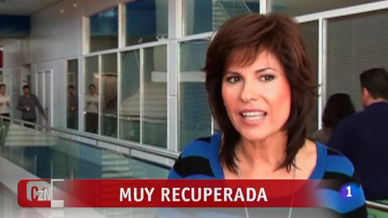 Concha García Campoy, muy recuperada y con ganas de volver al trabajo