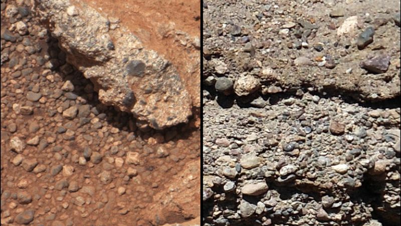El robot 'Curiosity' halla pruebas de que Marte albergó agua gracias a unos sedimentos