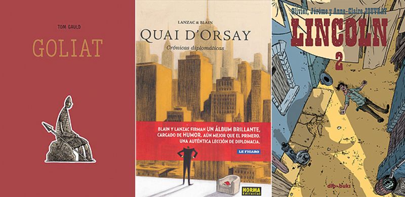 Grandes cómics de humor para el fin de semana: 'Goliat', 'Quai D'Orsay' y 'Lincoln'