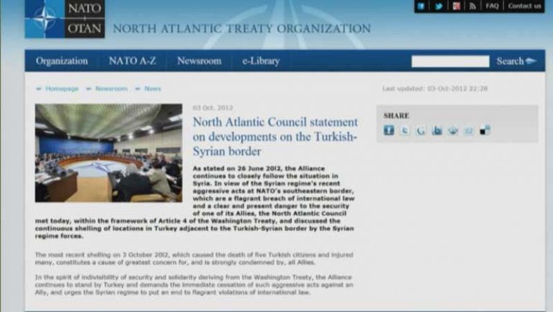 La OTAN respalda a Turquía tras el bombardeo de Siria pero no activa la defensa colectiva