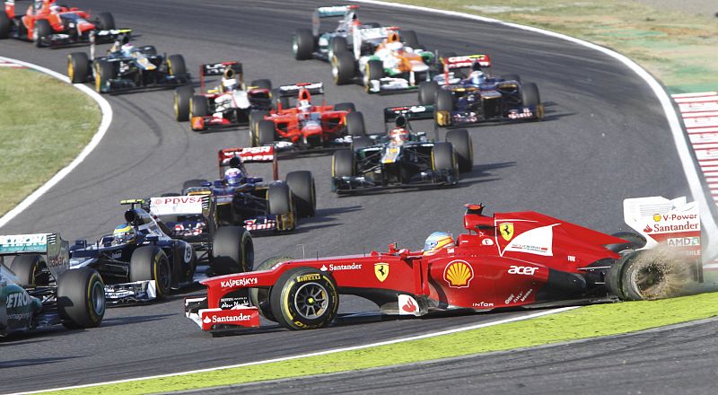 La mala suerte se ceba con Fernando Alonso y Vettel se cierne sobre el título