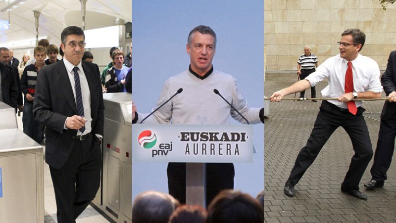 López y Basagoiti advierten contra las aventuras nacionalistas y Urkullu pide un pacto social