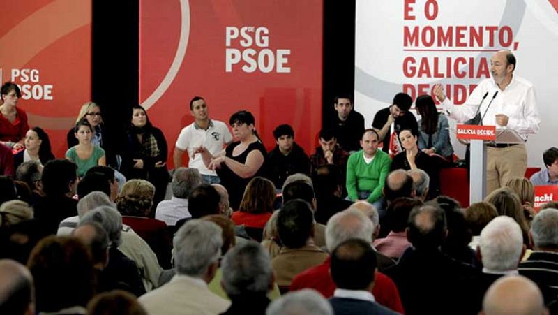 Rubalcaba dice que al que no le gusta Rajoy, "con Feijóo tomará dos tazas"