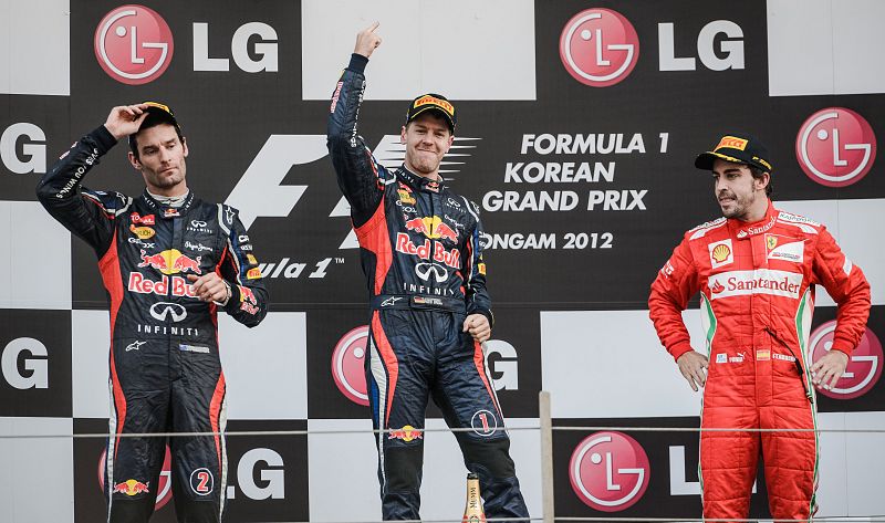 Vettel se impone en Corea y recupera el liderato del Mundial; Alonso, tercero