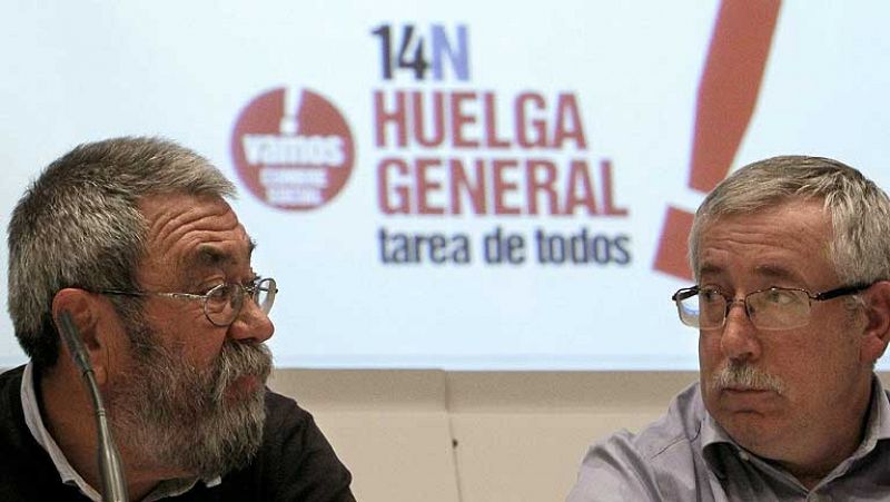 Los sindicatos convocan una huelga general para el 14 de noviembre, la segunda contra Rajoy