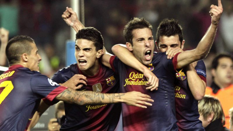 Jordi Alba salva al Barcelona en el descuento