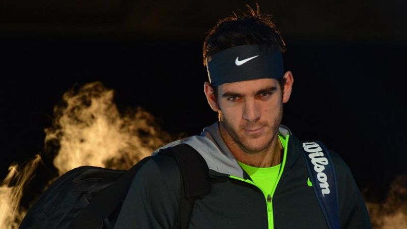Del Potro gana su primer partido de la Copa Masters ante Tipsarevic
