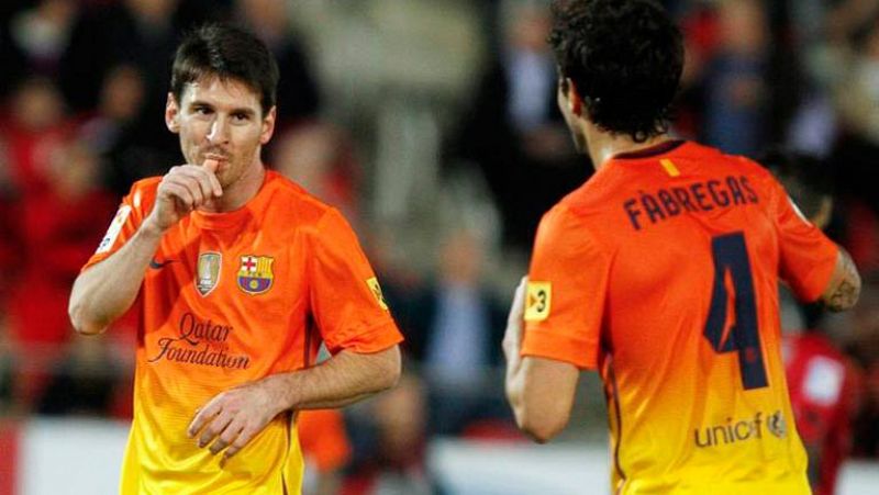 'O Rei' Messi saca las castañas al Barça en Mallorca