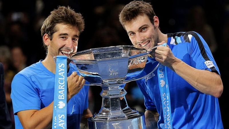 Marcel Granollers y Marc López son los nuevos 'Maestros del tenis mundial en dobles'