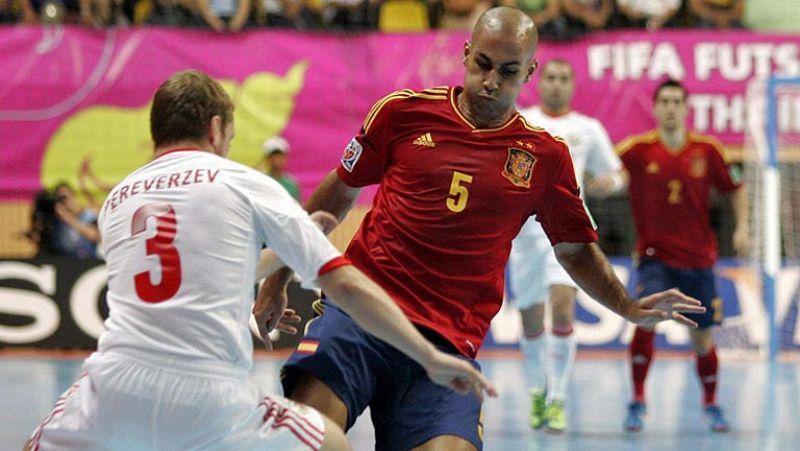 España remonta ante Rusia para meterse en semifinales del Mundial de fútbol sala