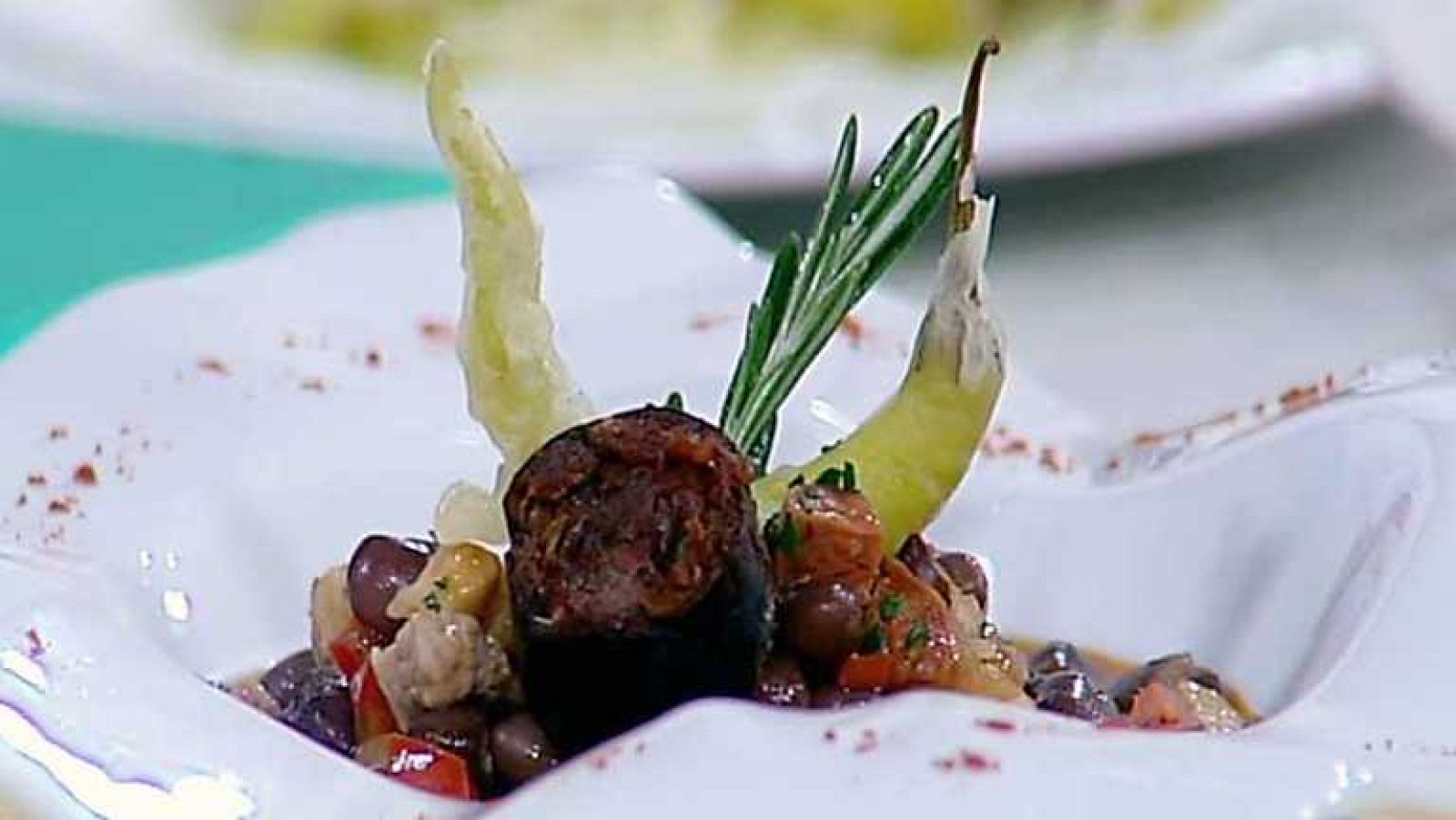 Cocina con Sergio - Alubias de Tolosa con tempura de guindillas - Ver ahora