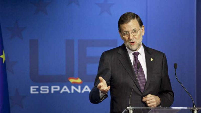 Rajoy, "razonablemente satisfecho" tras la cumbre de presupuestos por la mejor posición de España
