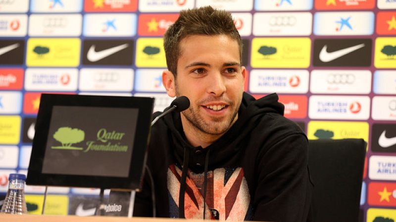 Jordi Alba: "No le hacemos demasiado caso a Mourinho"