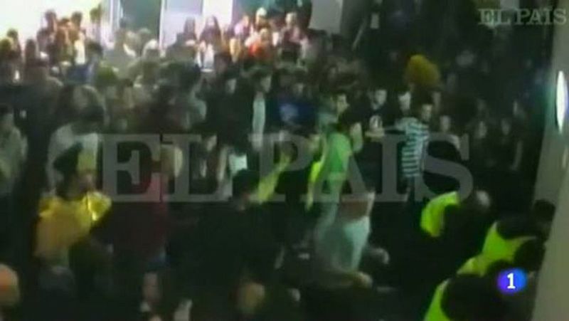 Un vídeo muestra hasta cinco aglomeraciones previas a la avalancha mortal del Madrid Arena