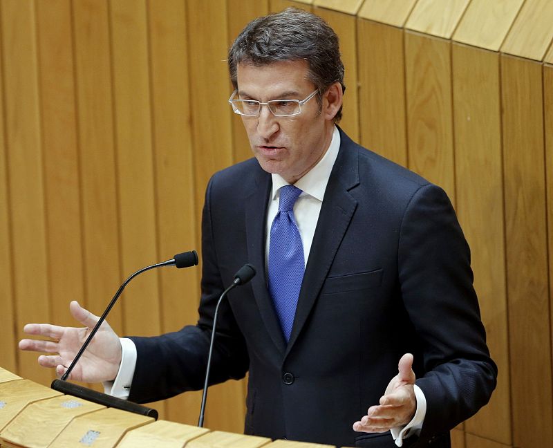 Núñez Feijóo, investido presidente de la Xunta en el Parlamento gallego con los votos del PP