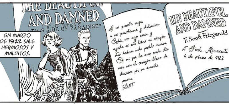 Un cómic muestra la vida desenfadada y alocada de Zelda y Scott Fitzgerald