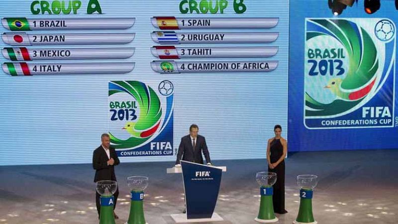 Uruguay, Tahití y el campeón de la Copa de África, rivales de España en la Copa Confederaciones