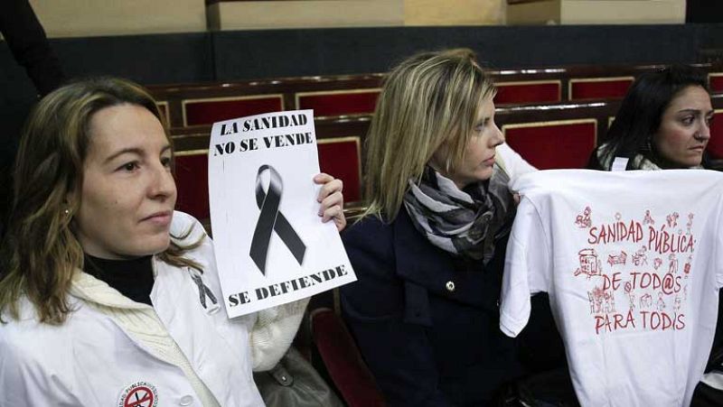 Los sindicatos cifran en un 90% el seguimiento de la huelga sanitaria; la comunidad en un 16,85%