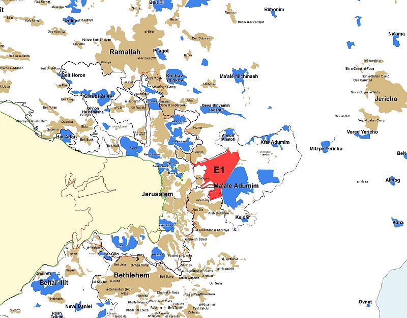El proyecto E1 de Israel, la "línea roja" para los palestinos