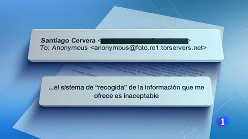 Cervera respondió al correo anónimo diciendo que el sistema de recogida era "inaceptable"