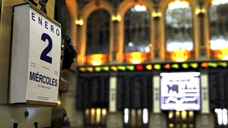 El Ibex-35 se anota una subida del 3,43% y la prima de riesgo baja 40 puntos básicos