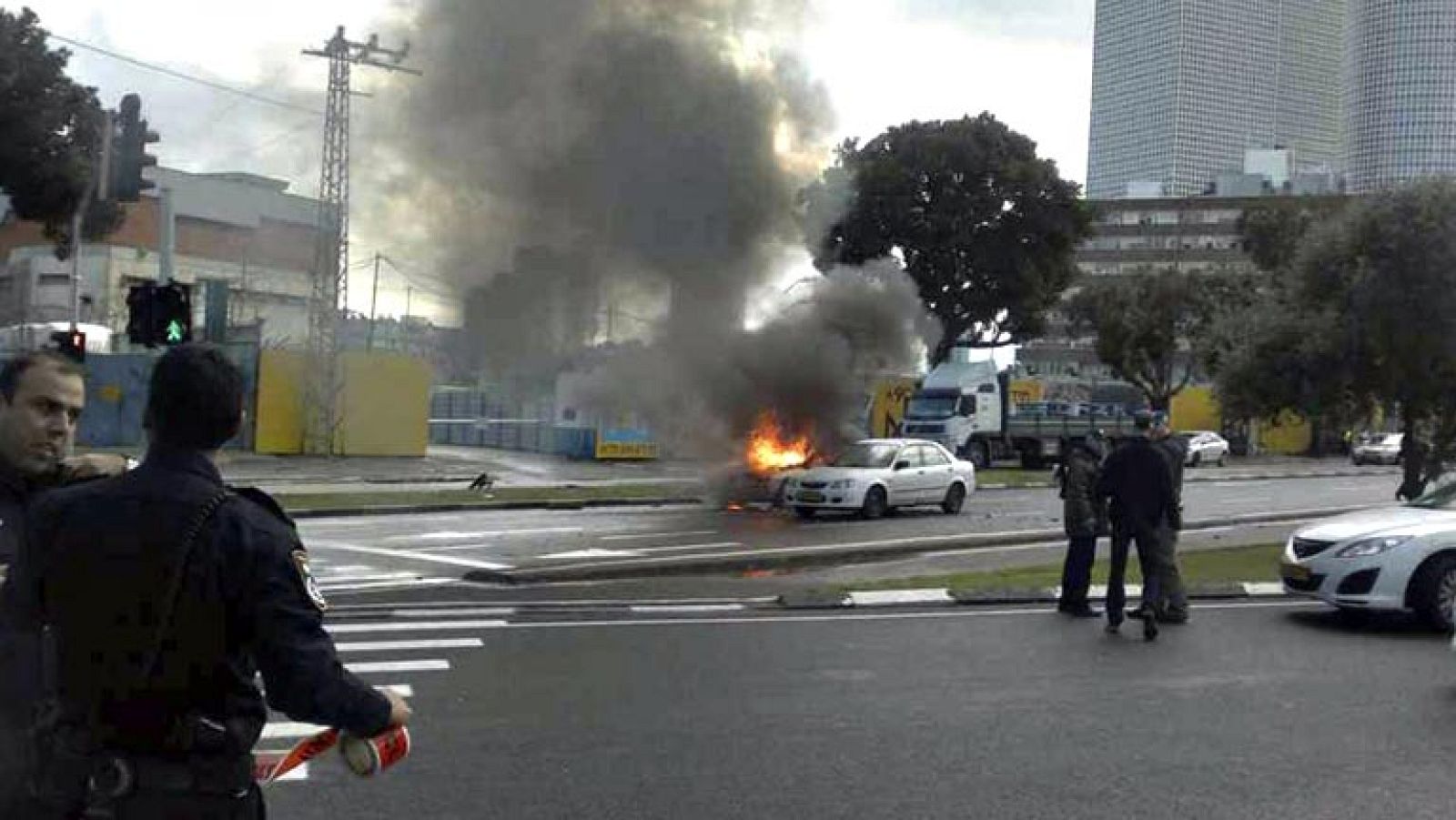 Cuatro heridos en una explosión en Tel Aviv que la Policía atribuye a la delincuencia común
