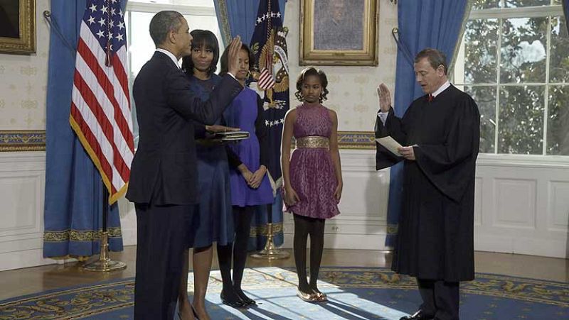 Obama jura su segundo mandato como presidente de los Estados Unidos