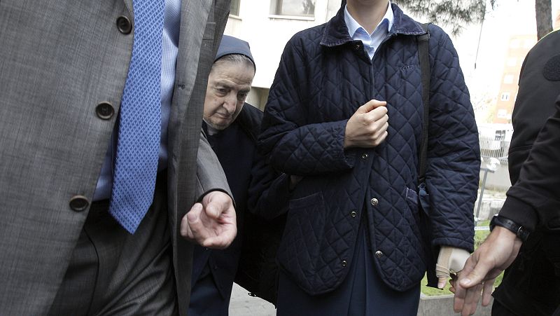 La muerte de sor María supondría el archivo de las causas en las que figura como única imputada