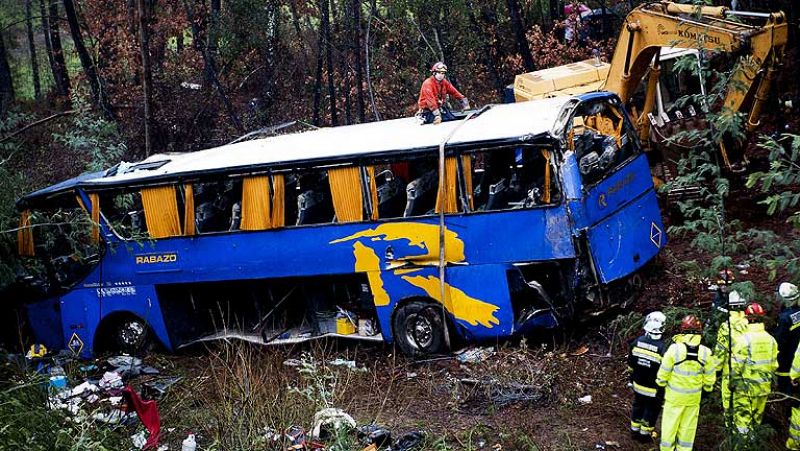 Once muertos y 33 heridos en el accidente de un autobús en Portugal
