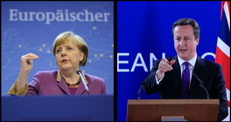 Merkel cree ajustado el presupuesto para 2014-2020 y Cameron está satisfecho con el recorte
