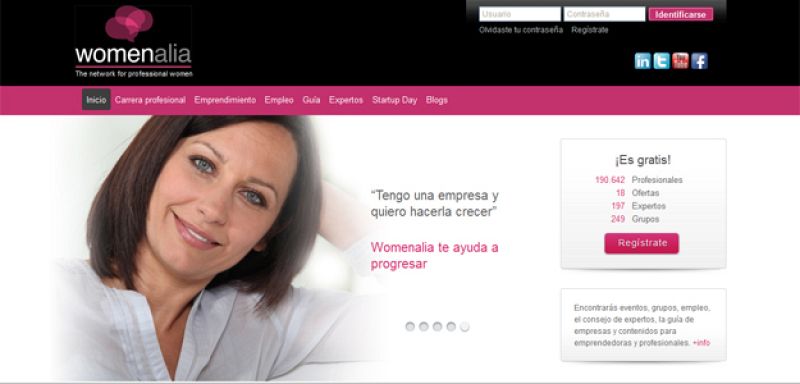 Pilar Roch, gerente de la red social Womenalia: "La crisis empuja a las mujeres a emprender"