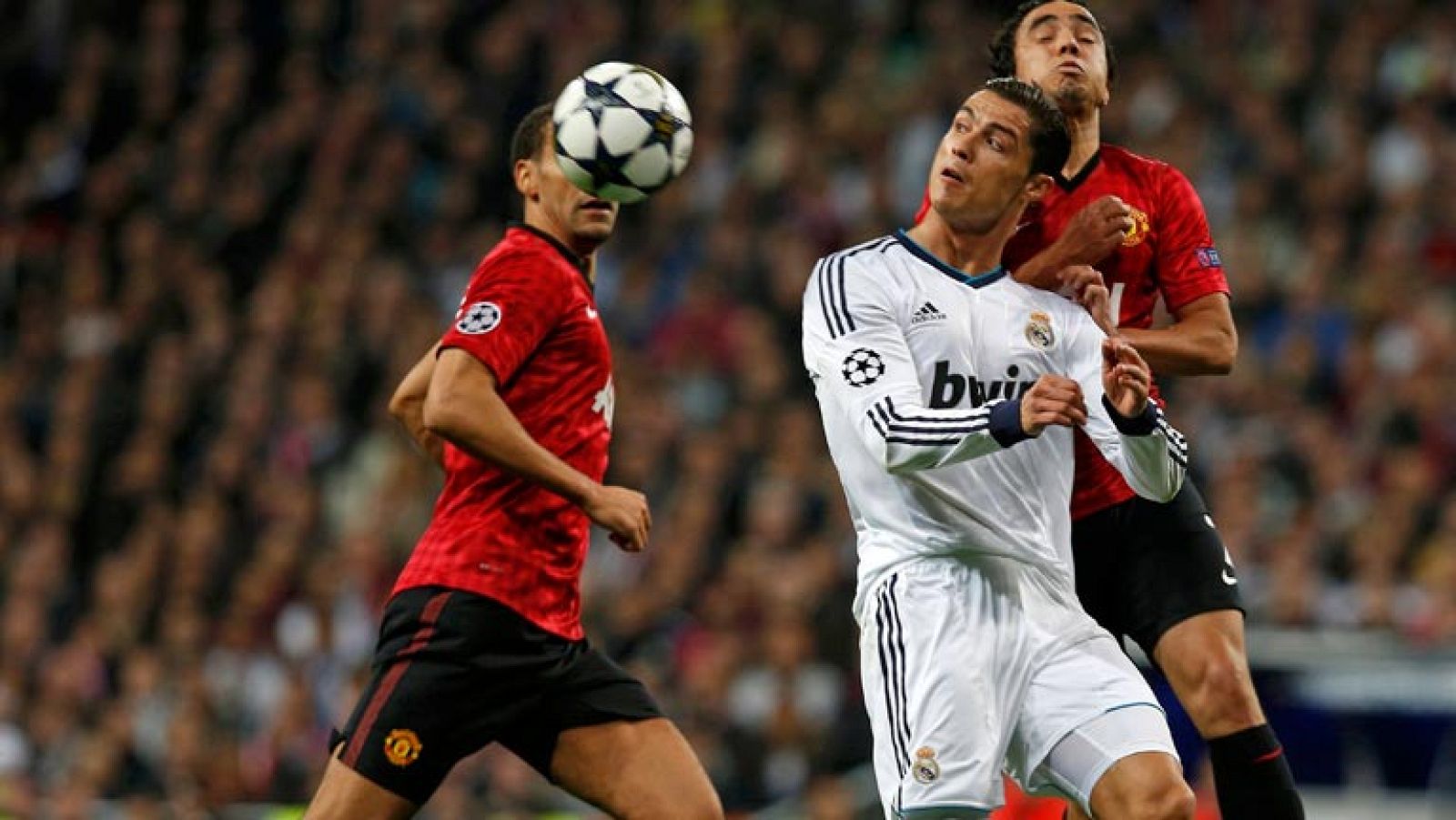 Cristiano, protagonista contra el Manchester United