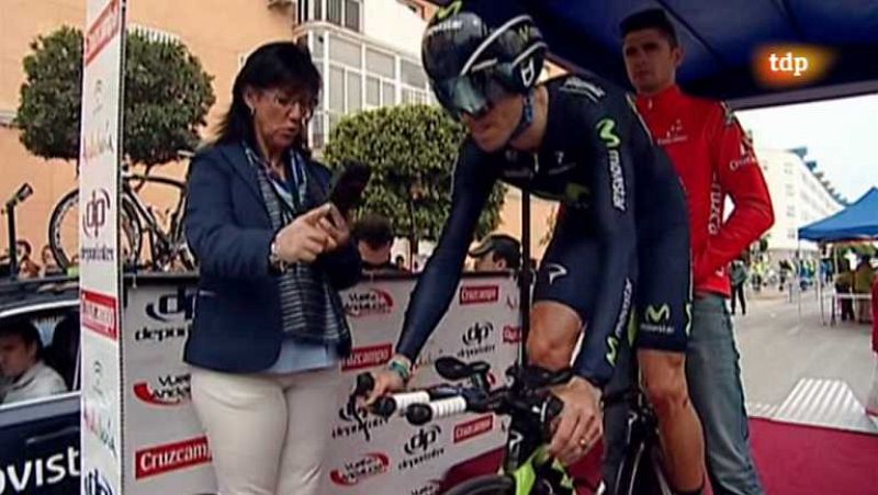 Alejandro Valverde se estrena en la prólogo de la Vuelta a Andalucía