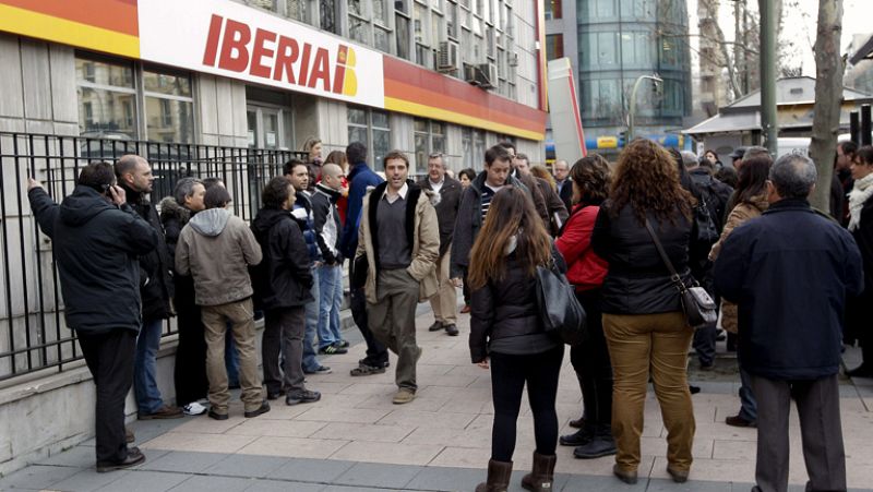 La reunión de Iberia y los sindicatos concluye "sin avances" en el tercer día de huelga