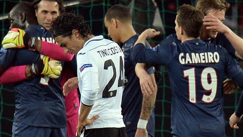 Un rácano PSG saca al Valencia de la Champions