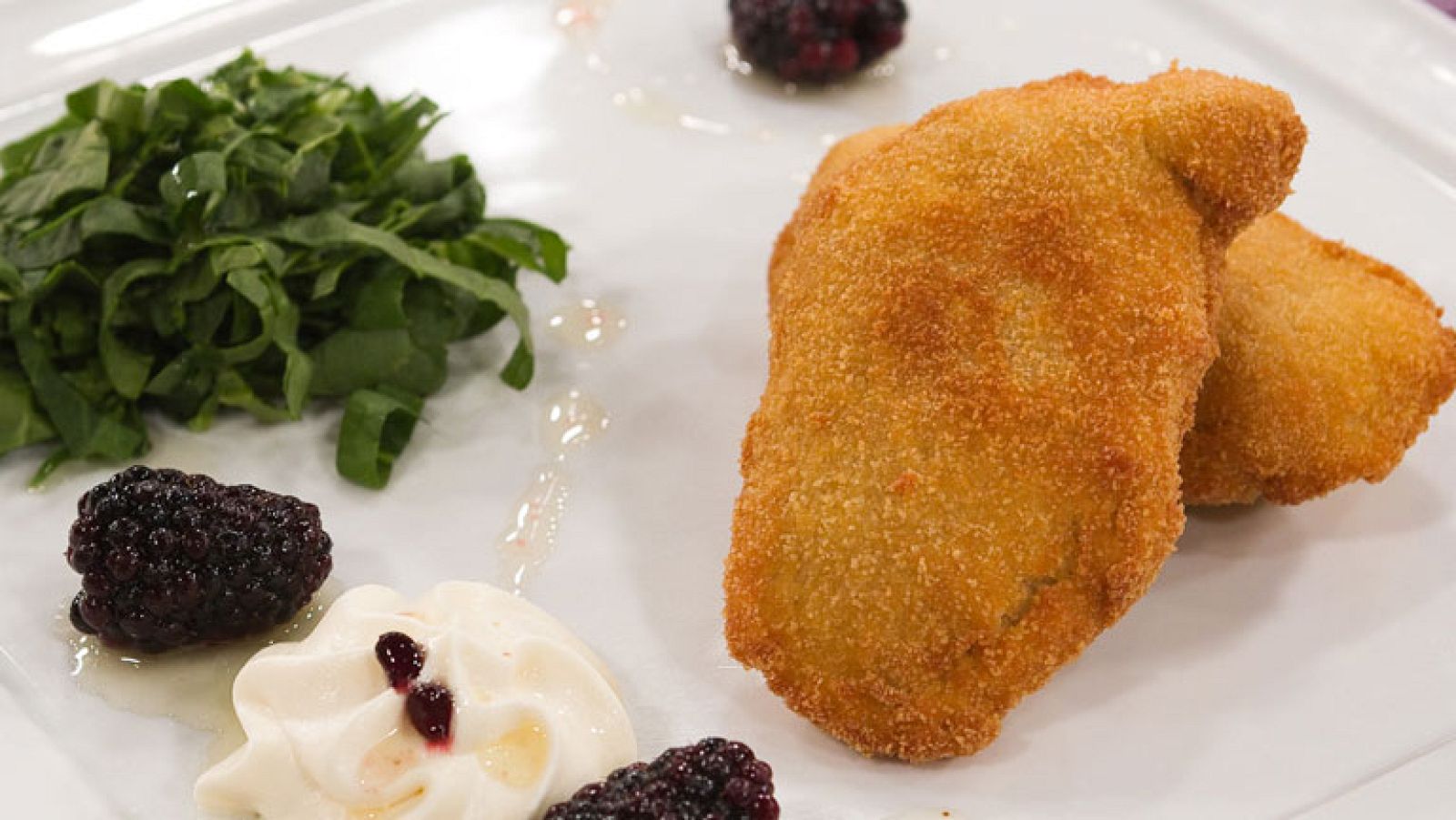 Delicias rellenas con espuma de jamón