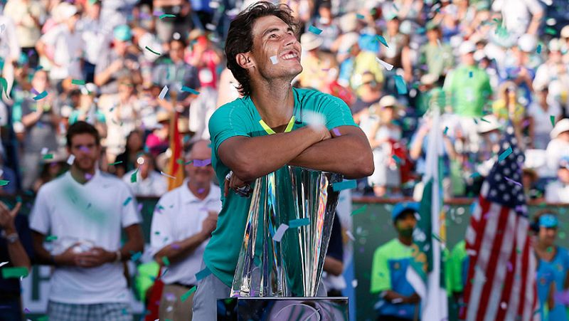 Nadal remonta a Del Potro en Indian Wells y se alza con su 22º Masters 1000