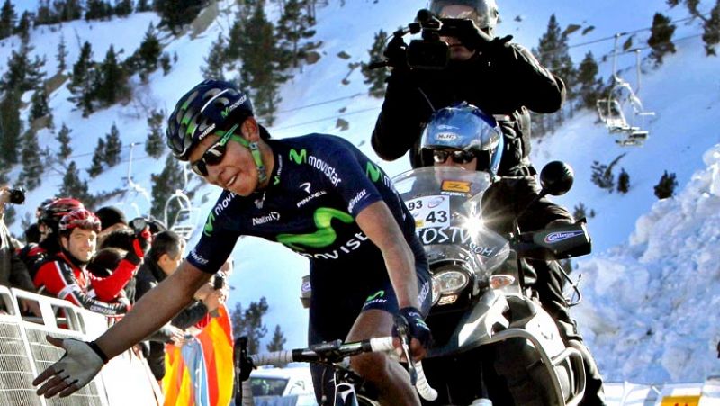 Nairo Quintana gana la etapa y Valverde es el nuevo líder de la Volta