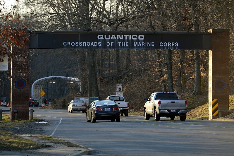 Tres marines mueren en un tiroteo en la base militar de Quantico, en el estado de Virginia