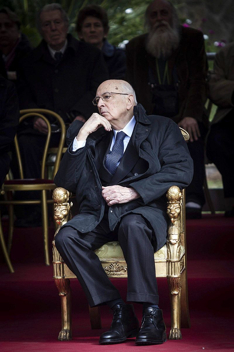 Napolitano da señales de dimisión ante la falta de acuerdo en Italia