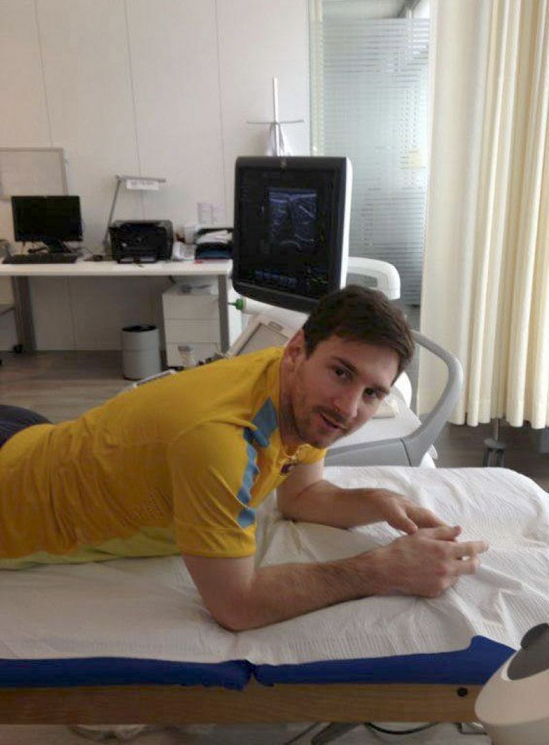 Messi empieza su recuperación con la mirada puesta en la vuelta ante el PSG