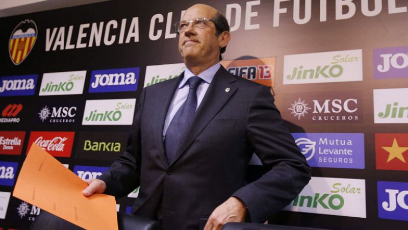 Dimite Manuel Llorente, presidente del Valencia