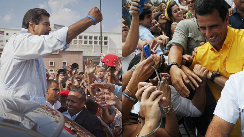 Maduro y Capriles votan y discrepan sobre las cifras de participación en Venezuela