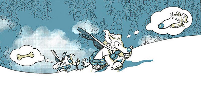 Vuelven Atlas y Axis, los perros aventureros creados por el dibujante Pau