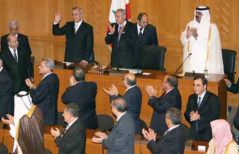 Michel Suleiman, nuevo presidente de Líbano, llama a establecer relaciones diplomáticas con Siria