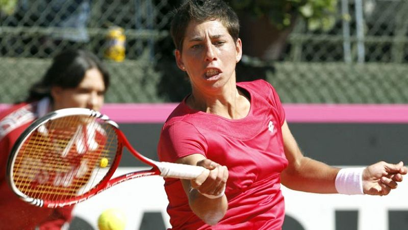 Carla Suárez da a España el punto del ascenso en la Copa Federación