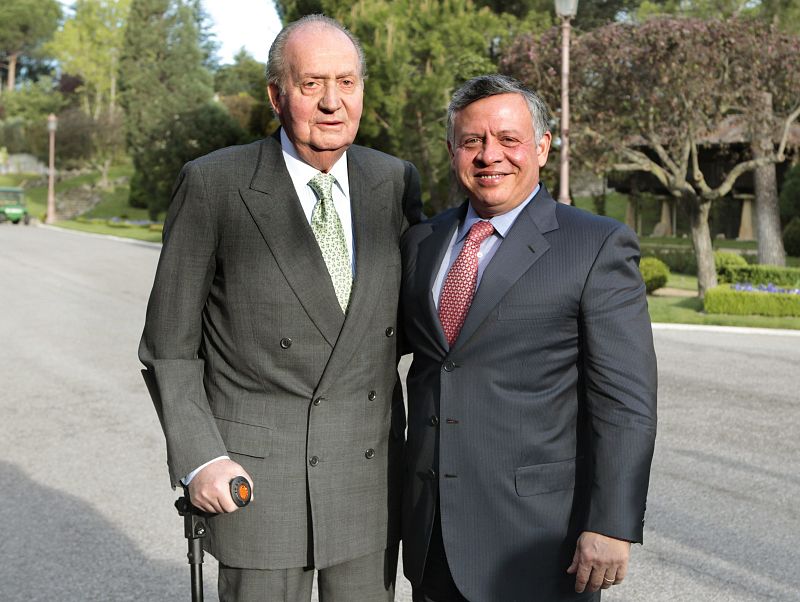 El rey sigue con su agenda y se reúne con Abdalá de Jordania en el Palacio de la Zarzuela