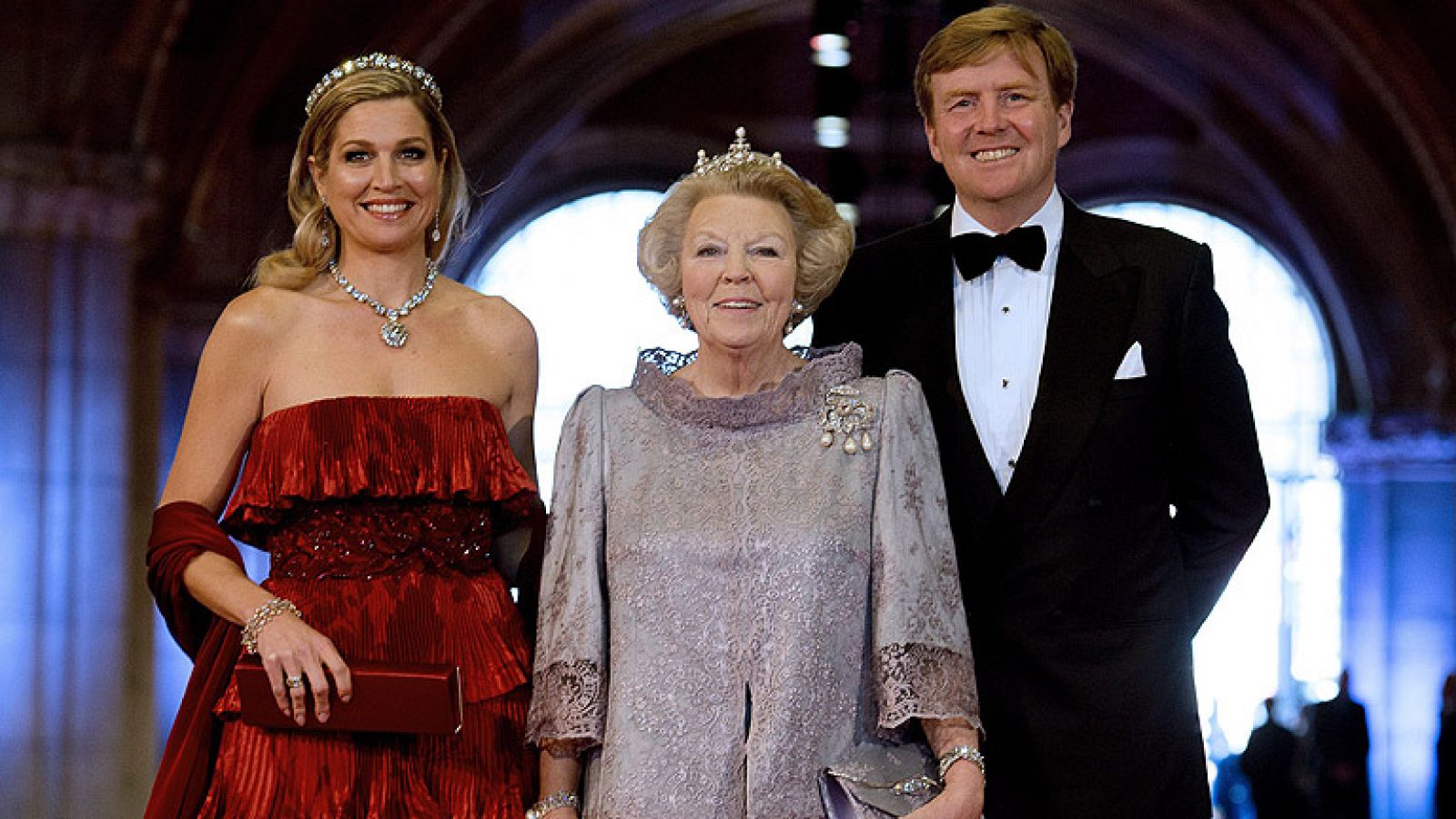 Cena de gala para despedir a la reina Beatriz de Holanda
