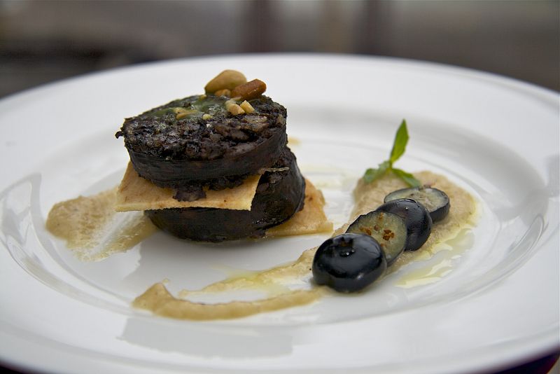 Milhoja de morcilla de Burgos